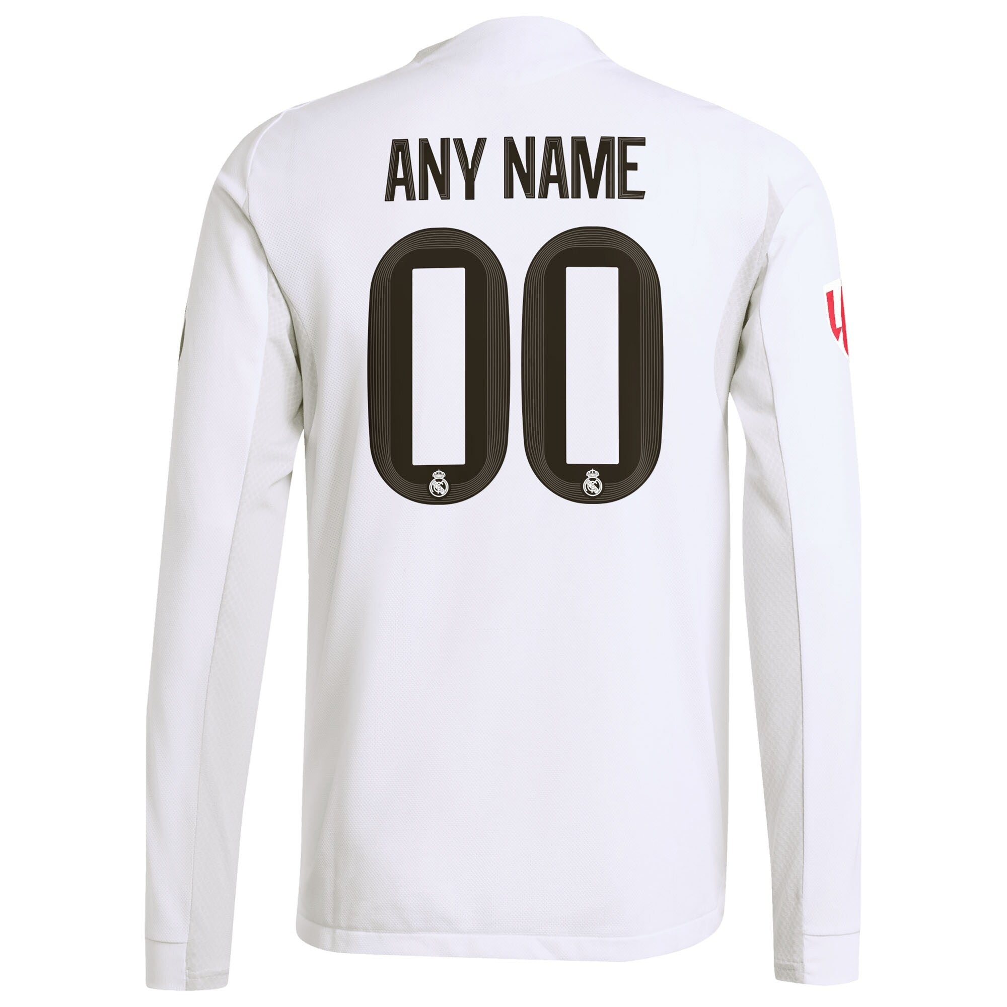 Real Madrid 2025/26 Home Long Sleeve Custom Shirt - White