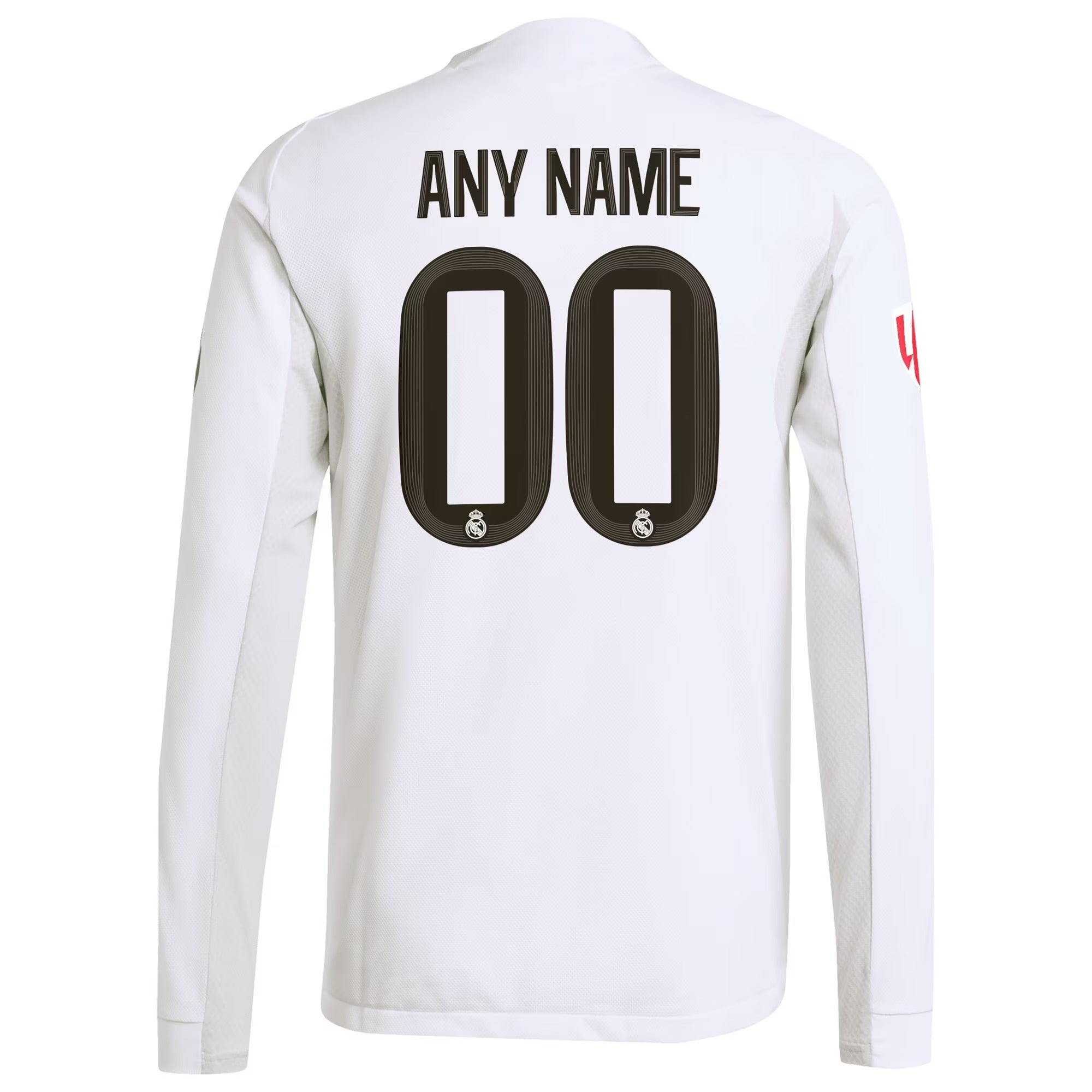 Real Madrid 2025/26 Home Long Sleeve Custom Shirt - White