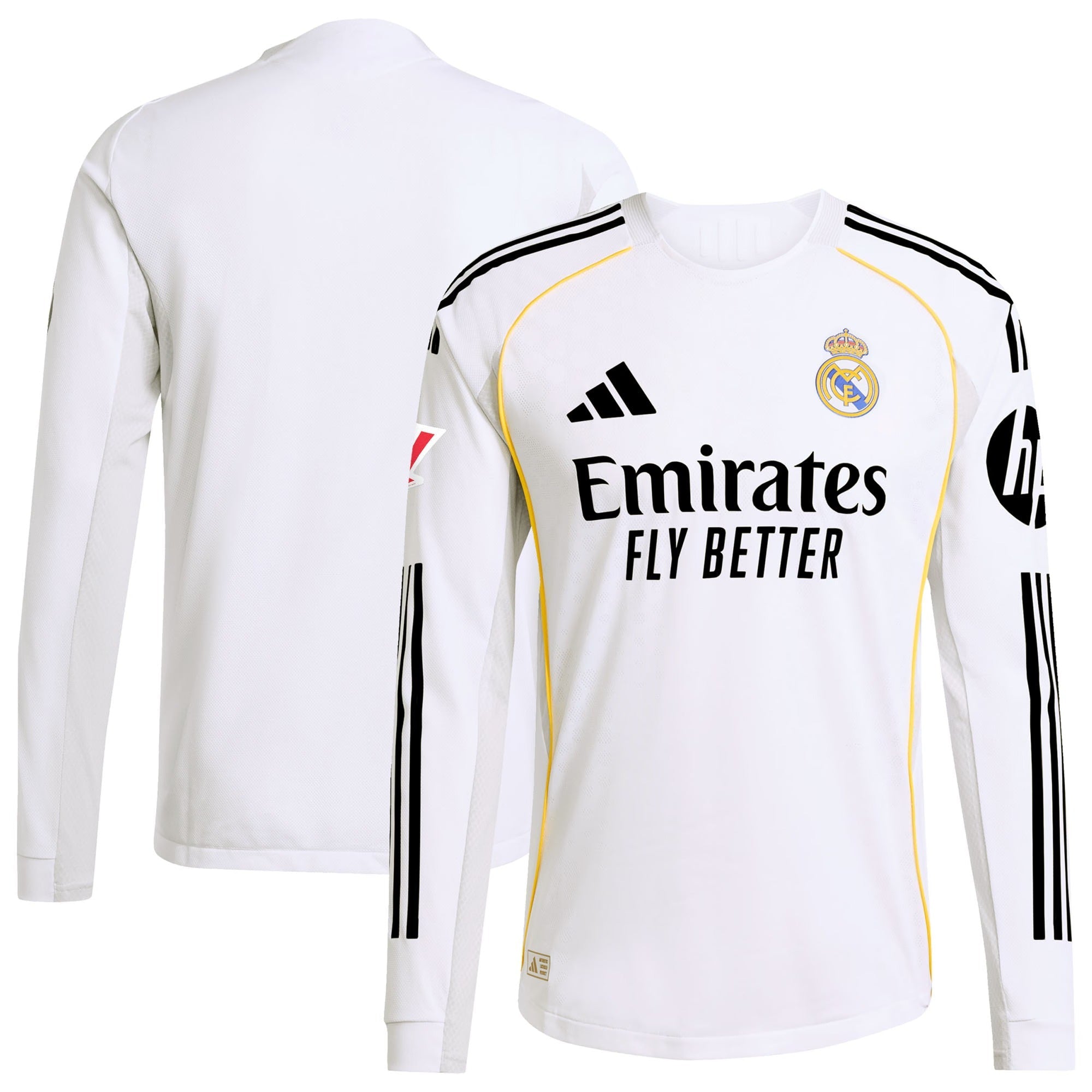 Real Madrid 2025/26 Home Long Sleeve Shirt - White