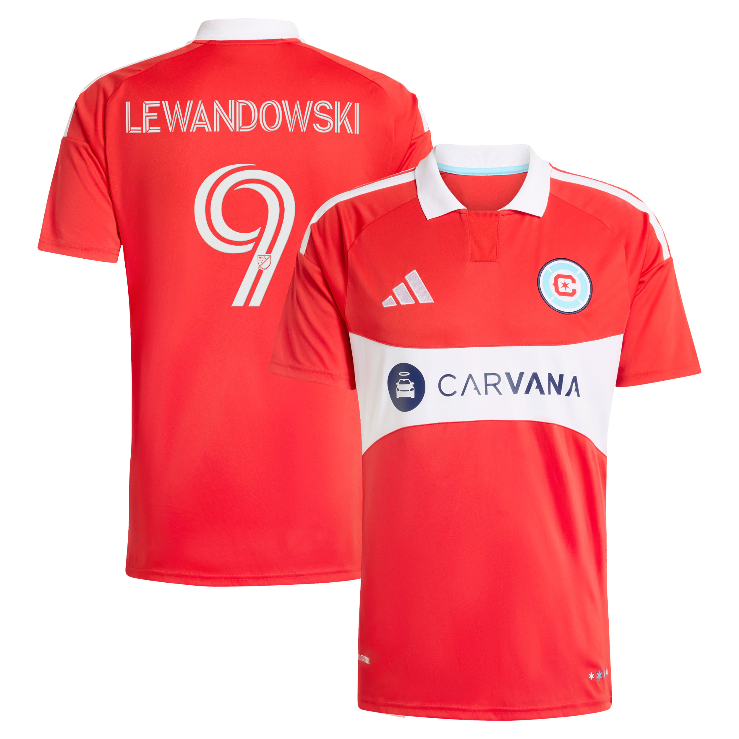 Robert Lewandowski Chicago Fire Jersey Gool - 2026 Forever Red  Replica Jersey - Red