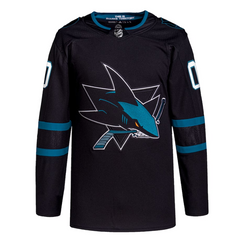 San Jose Sharks Team 2022 Custom Jersey Pro Official Black - Jersey Teams World