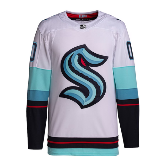 Seattle Kraken Team 2022 Custom Jersey Pro Official - White - Jersey Teams World