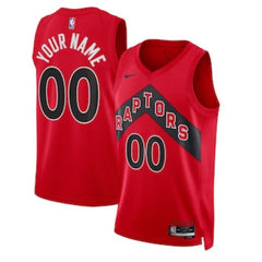 Toronto Raptors Unisex 2023 Swingman Custom Jersey Red - Icon Edition - Jersey Teams World