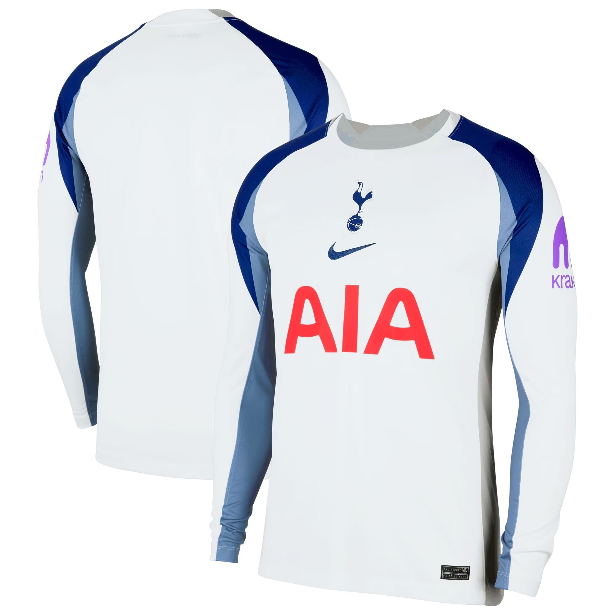 Tottenham Hotspur 2025/26 Home Long Sleeve Shirt - White