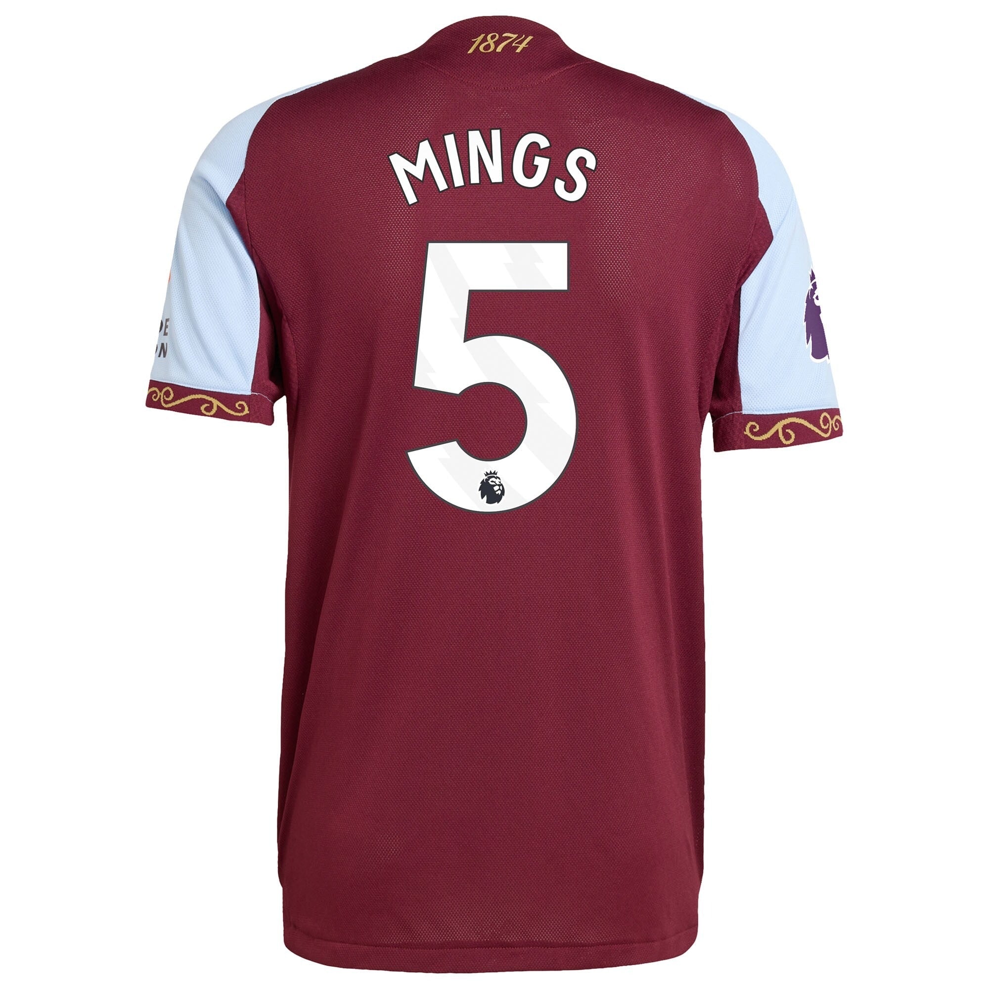Tyrone Mings Aston Villa 2025/26 Home Shirt - Claret