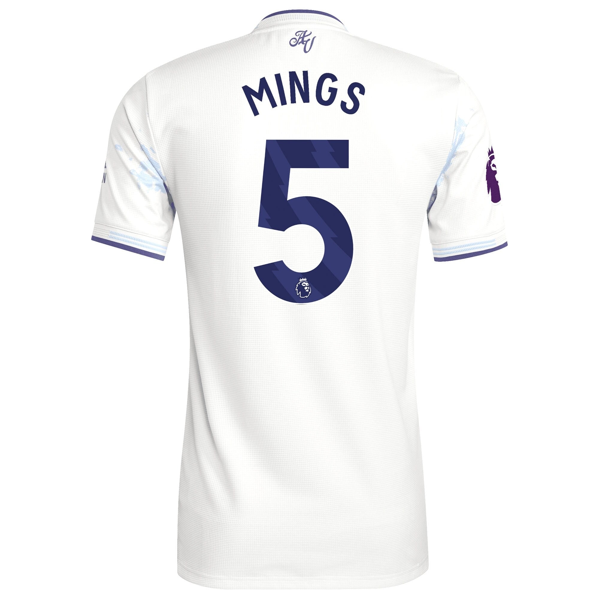 Tyrone Mings Aston Villa 2025/26 Third Player Shirt - White