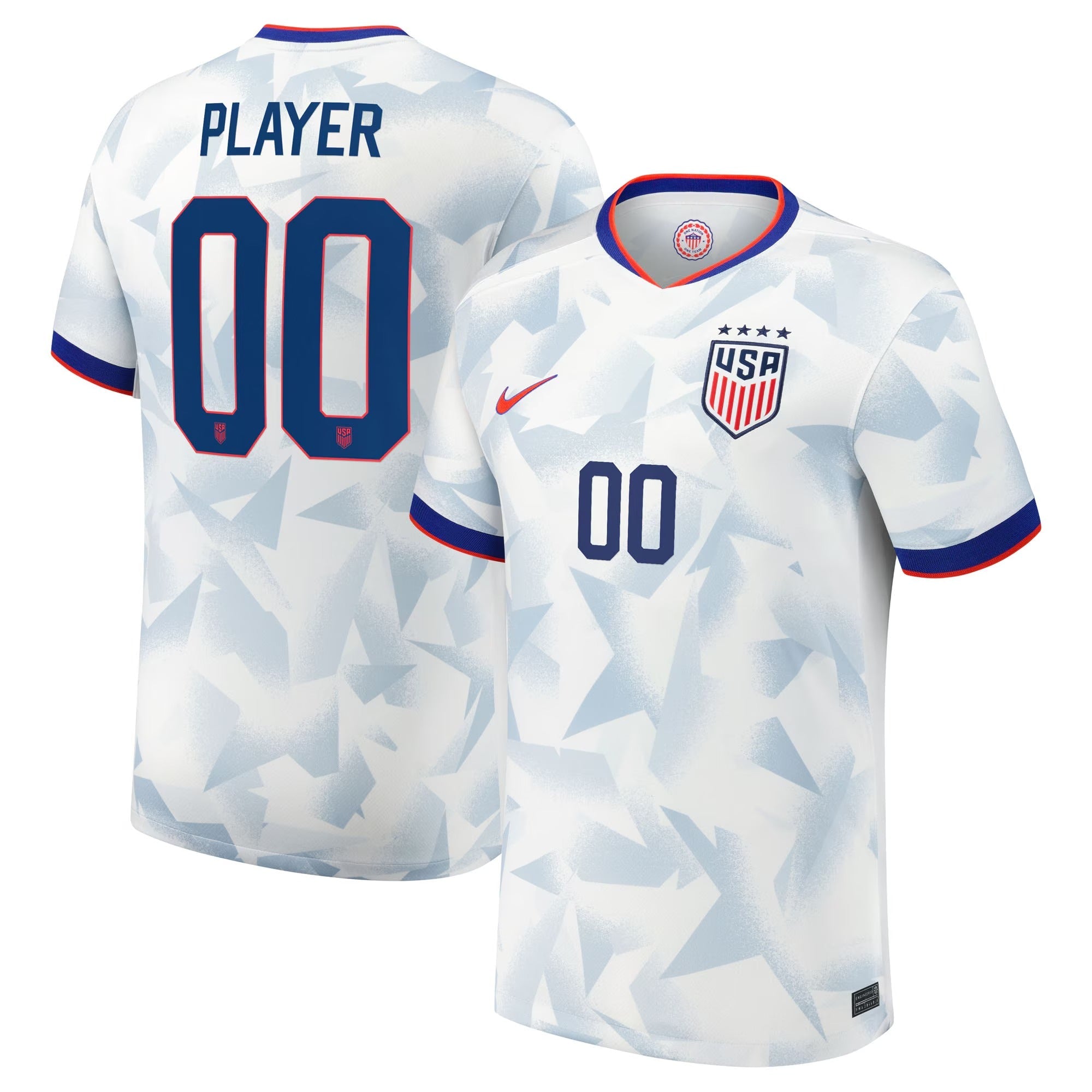 USWNT 2025 Home Pick-A-Player Custom Shirt - White