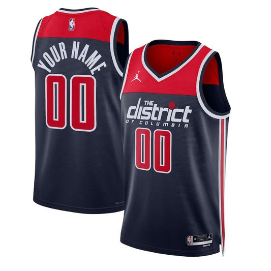 Washington Wizards Unisex 2023 Swingman Custom Pro Official Jersey - Statement Edition - Navy - Jersey Teams World