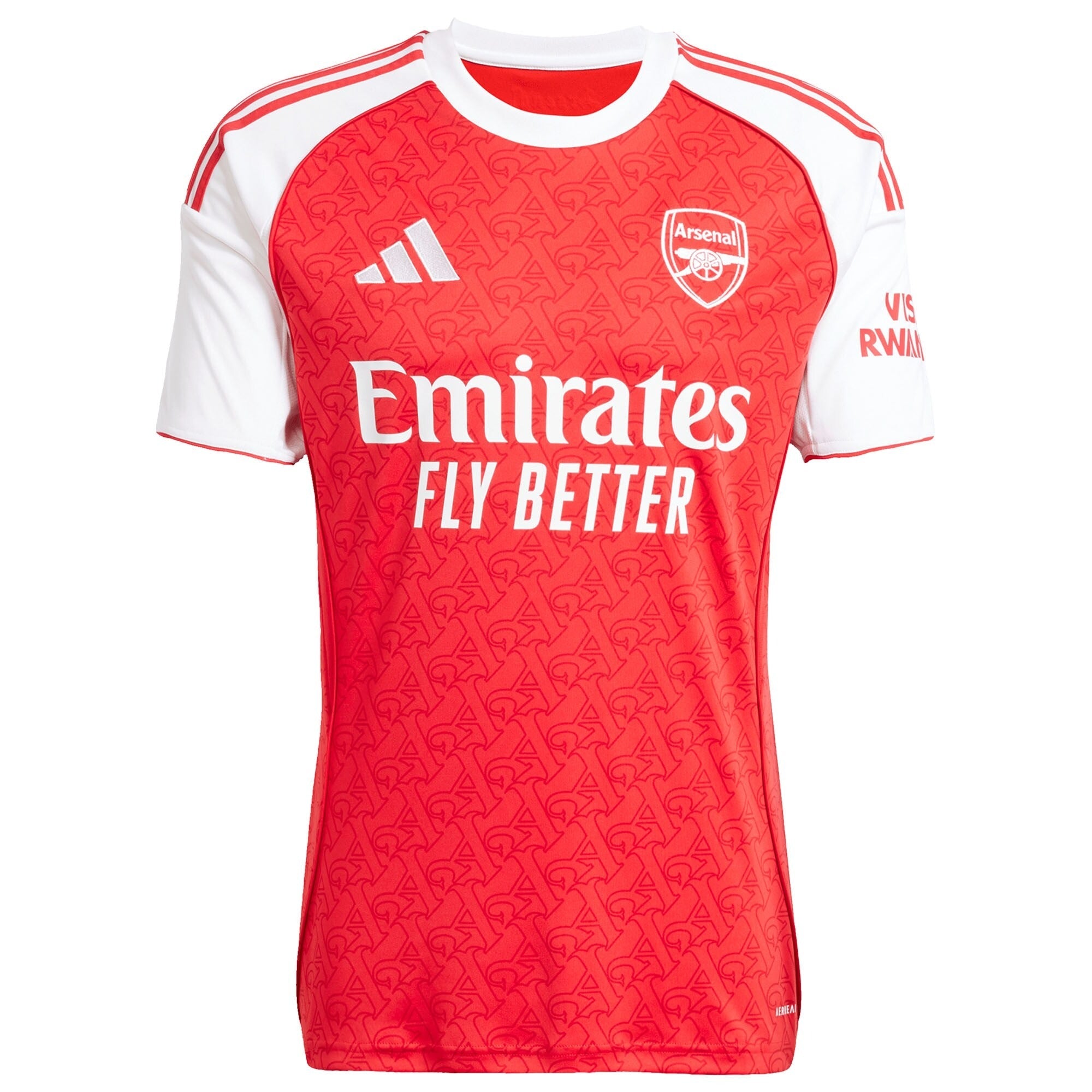William Saliba Arsenal 2025/26 Home Player Shirt - Red