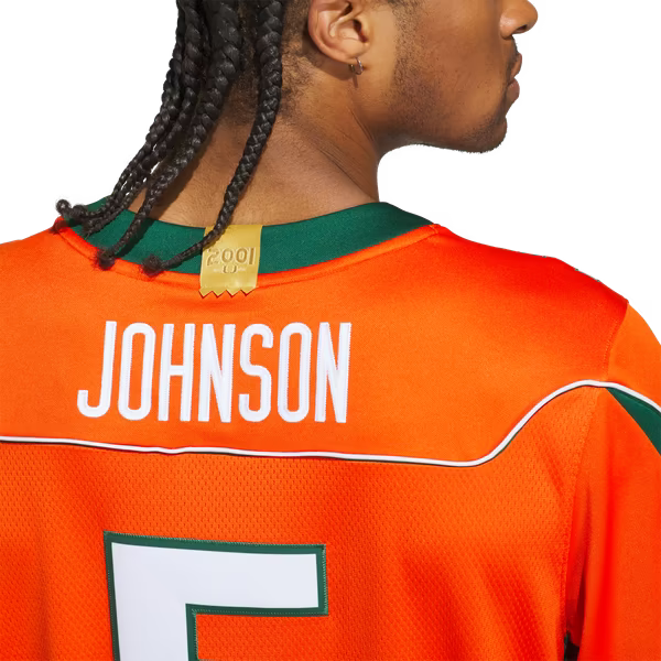 Andre Johnson Miami Hurricanes Jersey Gool Home It's Back Premier Jersey - Orange