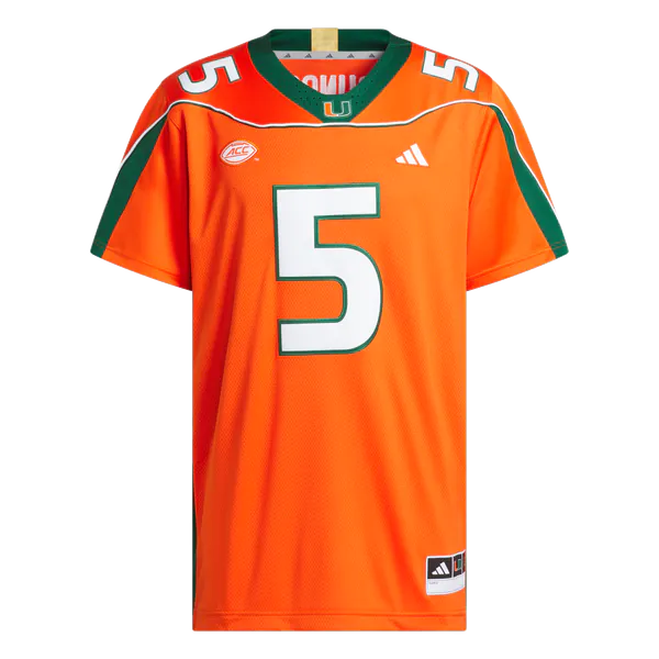 Andre Johnson Miami Hurricanes Jersey Gool Home It's Back Premier Jersey - Orange