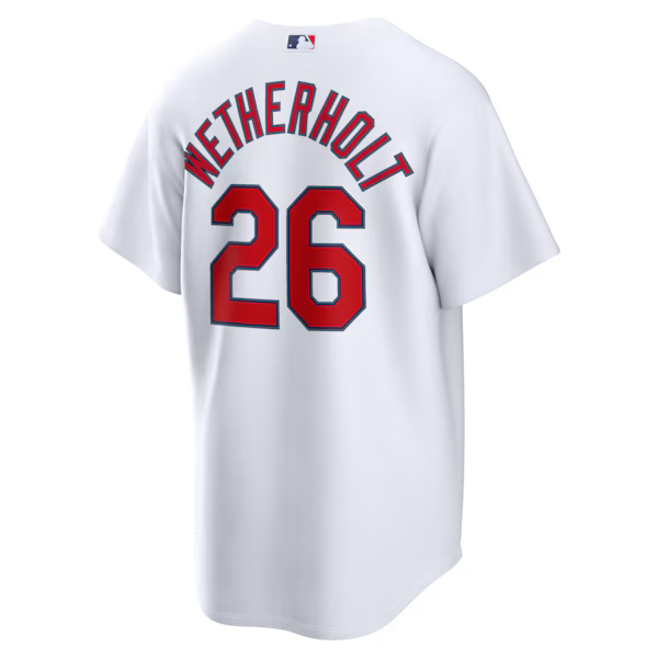 JJ Wetherholt St. Louis Cardinals Jersey Gool Home pro Jersey - White