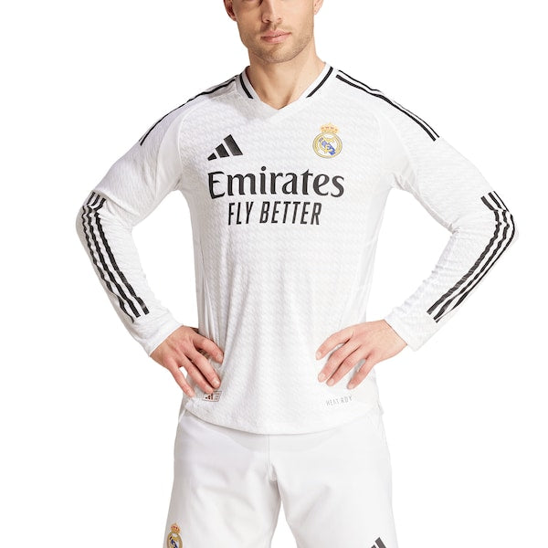 Real Madrid adidas Home Authentic Shirt 2024-25 - Long Sleeve
