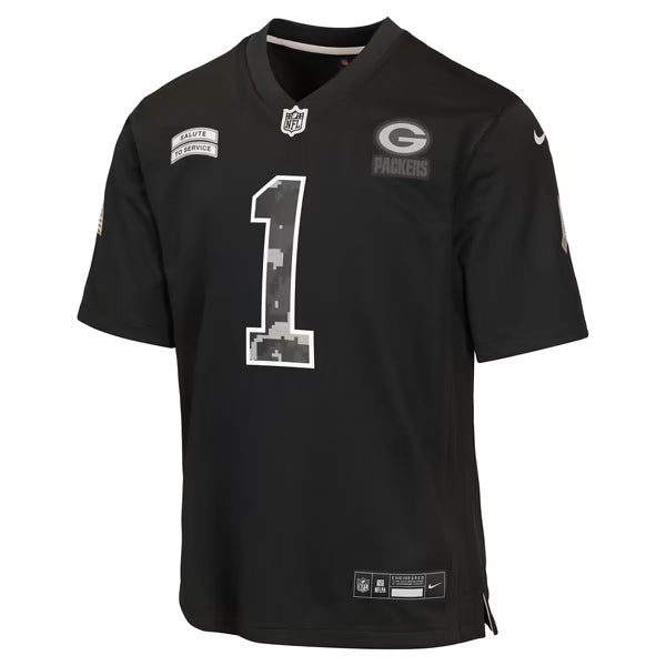 Micah Parsons Green Bay Packers Nike Youth 2026 Salute to Service Game Jersey - Black