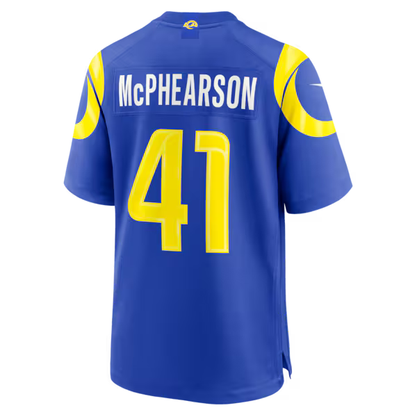 Zech McPhearson Los Angeles Rams Jersey Gool Team Game Jersey - Royal