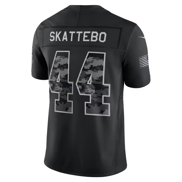 Cam Skattebo New York Giants Jersey Gool 2026 Salute to Service Stitched Limited Jersey - Black