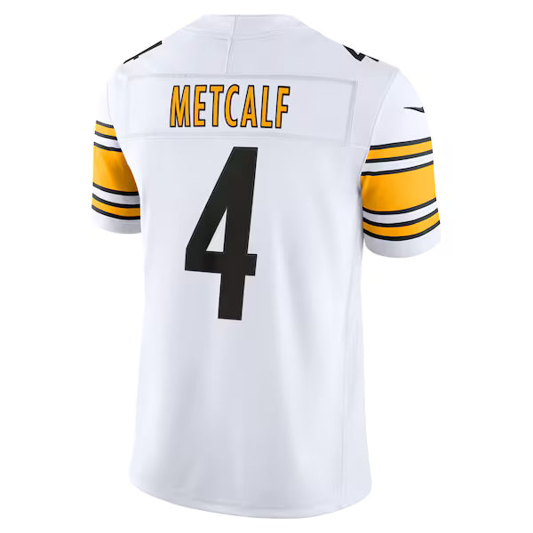 DK Metcalf Pittsburgh Steelers Jersey Gool Vapor F.U.S.E. Stitched Limited Jersey - White