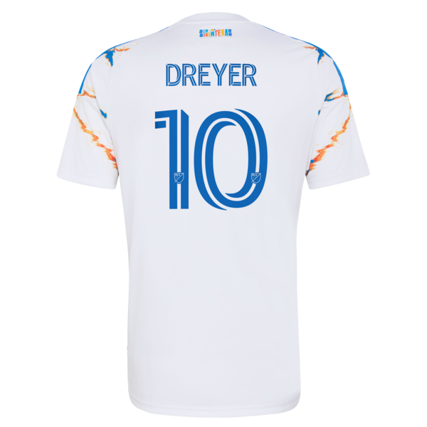 Anders Dreyer San Diego FC Jersey Gool  2026 Unprecedented Unity Kit pro Jersey - White