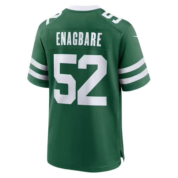 Kingsley Enagbare New York Jets Nike Team Game Jersey - Legacy Green