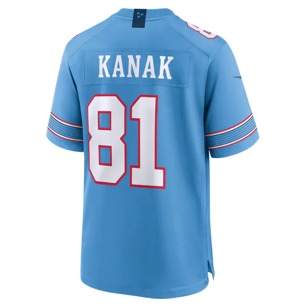 Jaren Kanak Tennessee Titans Nike Team Game Jersey - Light Blue