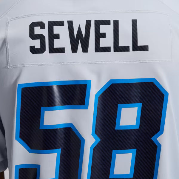 Penei Sewell Detroit Lions Jersey Gool 2026 Rivalries Collection Game Jersey - Silver