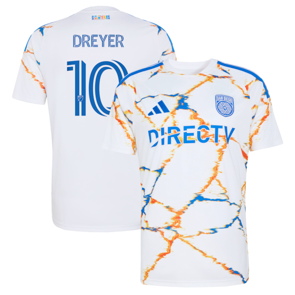 Anders Dreyer San Diego FC Jersey Gool  2026 Unprecedented Unity Kit pro Jersey - White