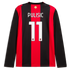  Christian Pulisic AC Milan 2026/27 Home Replica Long Sleeve Jersey Black/Red