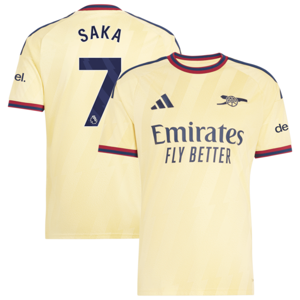 Bukayo Saka Arsenal Jersey Gool 2026/27 Third pro Jersey - Yellow