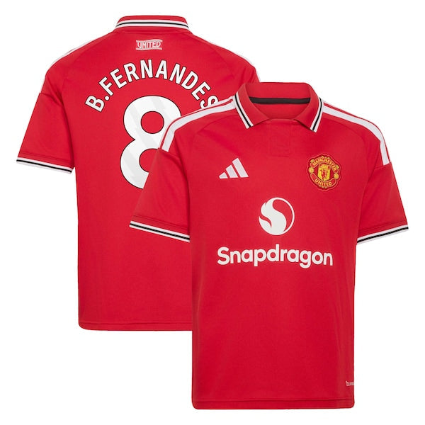 Jersey Gool Bruno Fernandes Manchester United 2026/27 Home Stadium pro Jersey Red