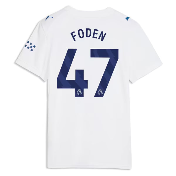 Phil Foden Manchester City Puma Women's 2026/27 Third Replica Jersey - White