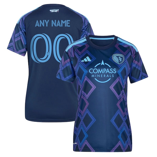 Customized Sporting Kansas City Women's 2026 The 18th & Vine Kit Replica Custom Jersey Blue