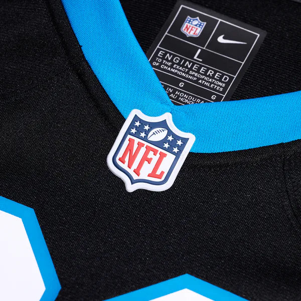 Jackson Kuwatch Carolina Panthers Jersey Gool Team Game Jersey - Black