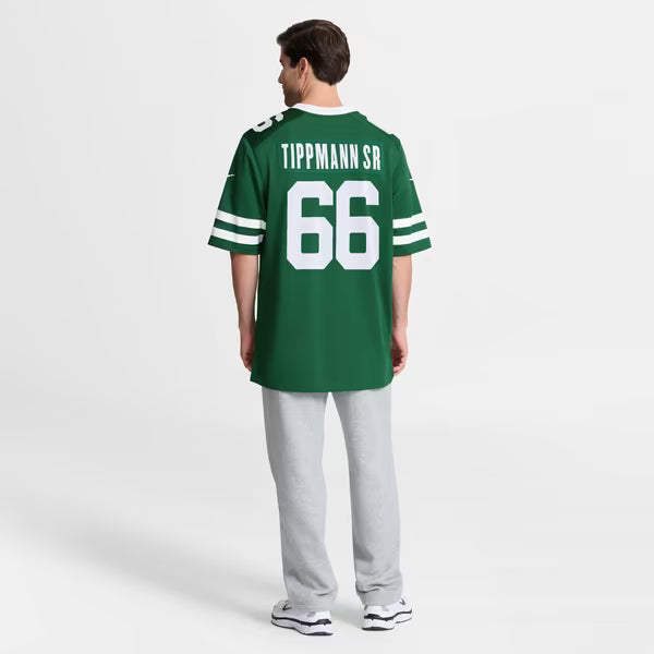 Joe Tippmann New York Jets Jersey Gool Team Game Jersey - Green