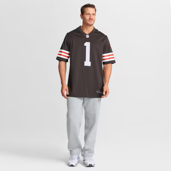 KC Concepcion Jr. Cleveland Browns Jersey Gool Team Game Jersey - Brown