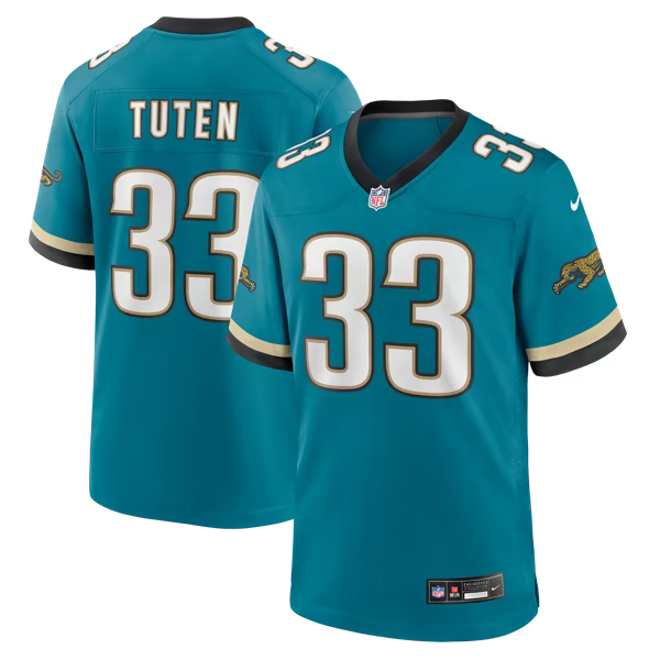 Bhayshul Tuten Jacksonville Jaguars Nike Alternate 2 Game Jersey - Teal
