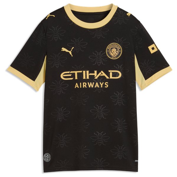 Phil Foden Manchester City Puma Youth 2026/27 Away Replica Jersey - Black