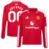 Jersey Gool Manchester United 2026/27 Home pro Long Sleeve Custom Jersey Red