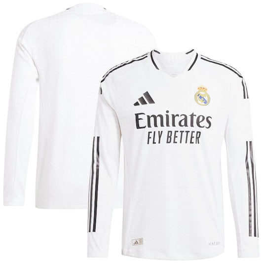 Real Madrid adidas Home Authentic Shirt 2024-25 - Long Sleeve
