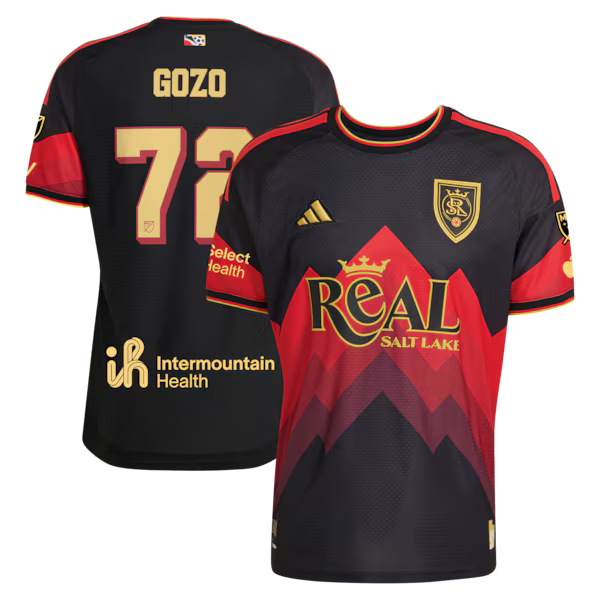 Zavier Gozo Real Salt Lake Jersey Gool 2026 Archive On-Field Authentic Jersey - Black