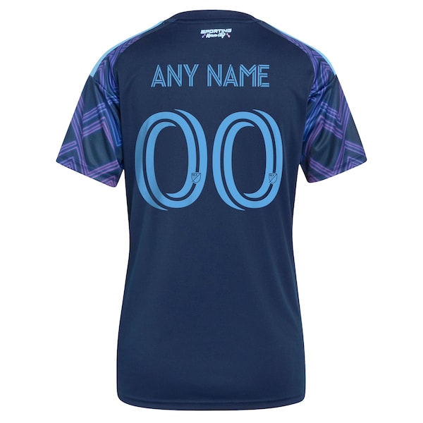 Customized Sporting Kansas City Women's 2026 The 18th & Vine Kit Replica Custom Jersey Blue