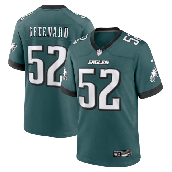 Jonathan Greenard Philadelphia Eagles Jersey Gool Team Game Jersey - Midnight Green