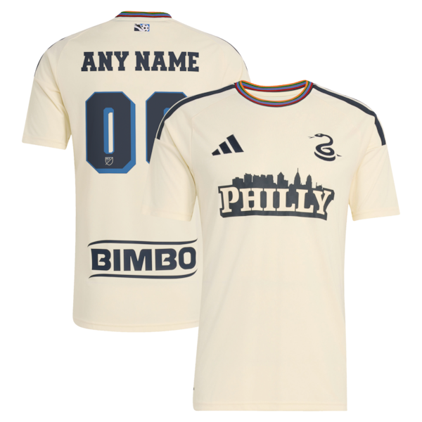 Philadelphia Union Jersey Gool 2026 Archive pro Custom Jersey - Tan