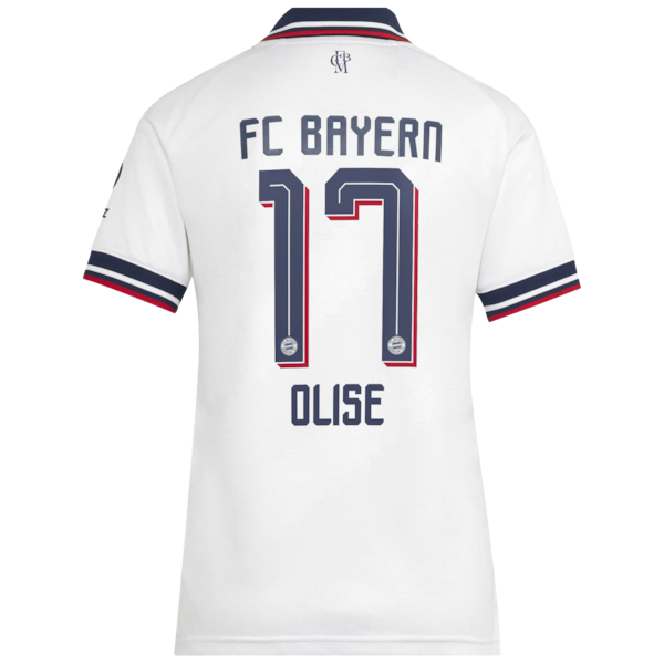 Michael Olise Bayern Munich Jersey Gool Women's 2026/27 Away pro Jersey - White
