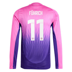DFB adidas Away Shirt 2024 - Long Sleeve with Führich 11 printing