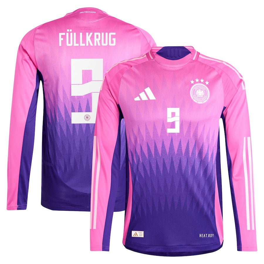 DFB adidas Away Shirt 2024 - Long Sleeve with Füllkrug 9 printing