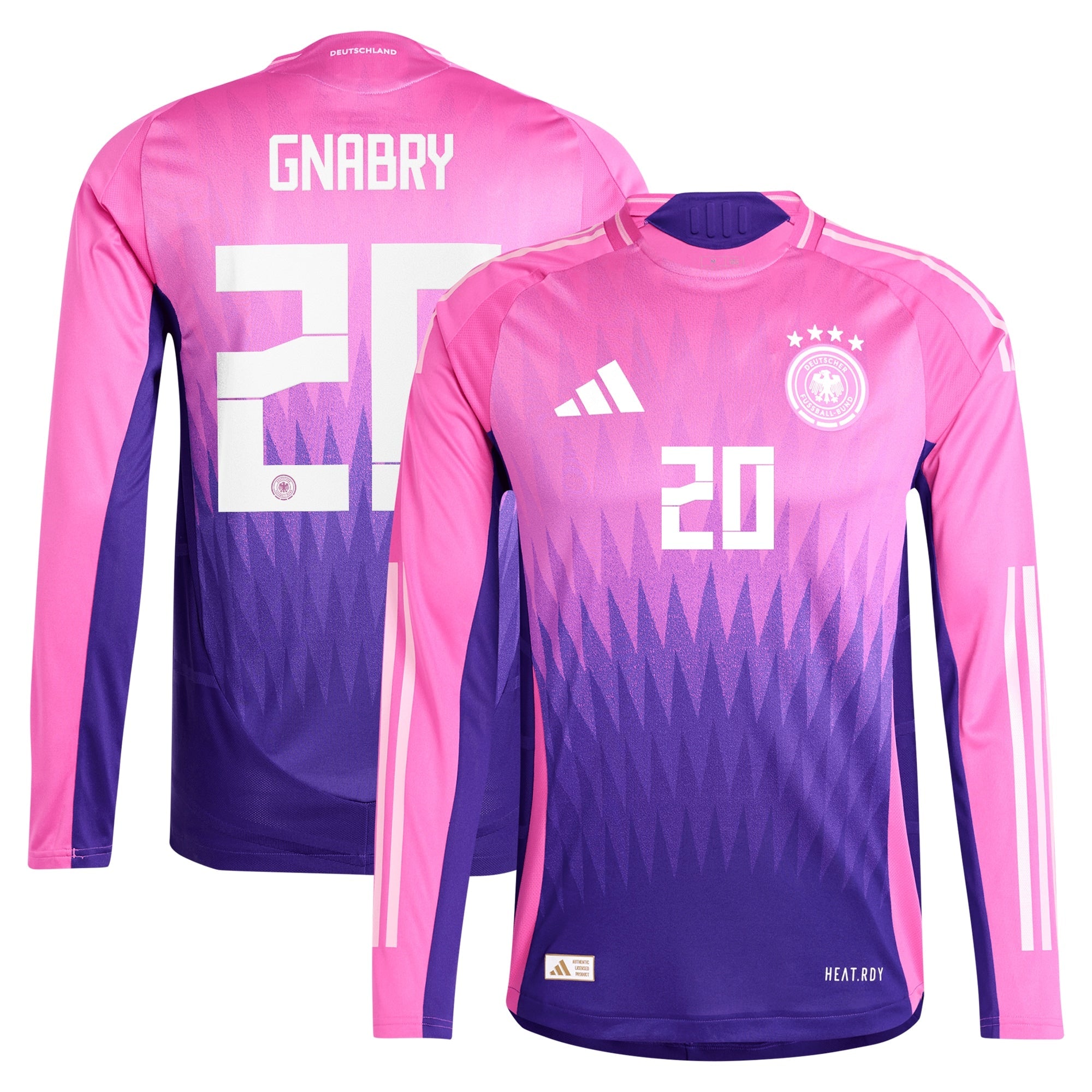 DFB adidas Away Shirt 2024 - Long Sleeve with Gnabry 20 printing