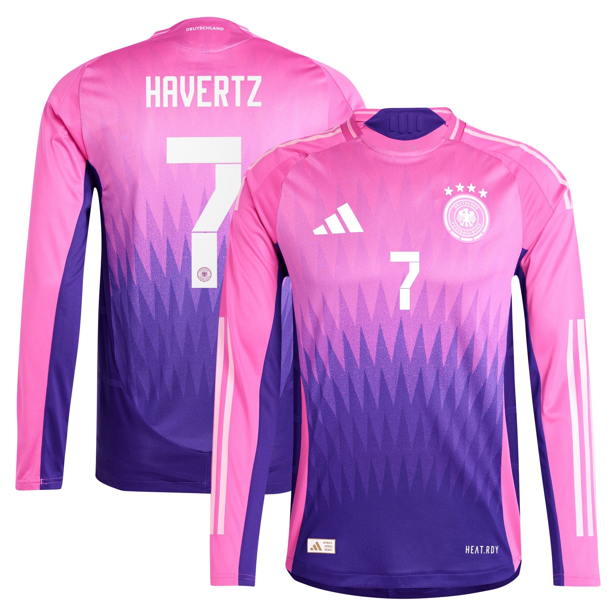 DFB adidas Away Shirt 2024 - Long Sleeve with Havertz 7 printing
