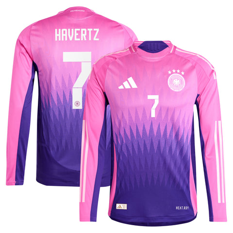 DFB adidas Away Shirt 2024 - Long Sleeve with Havertz 7 printing