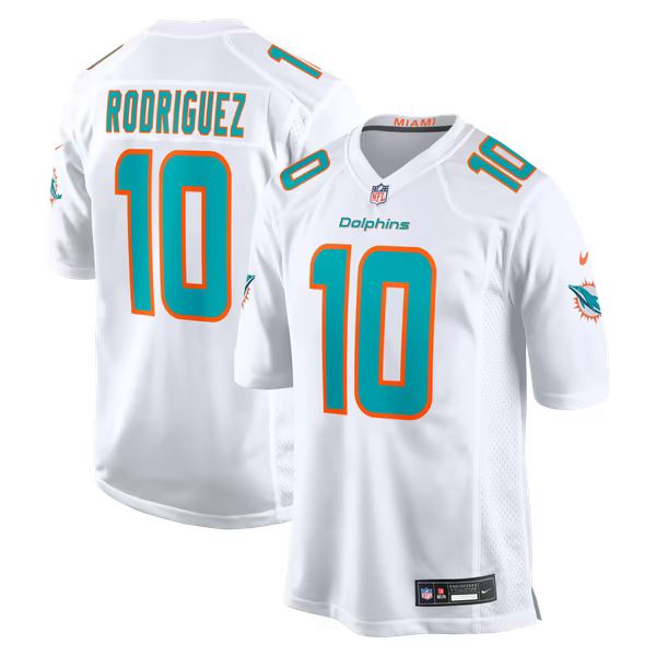 Jacob Rodriguez Miami Dolphins Jersey Gool Game Jersey - White