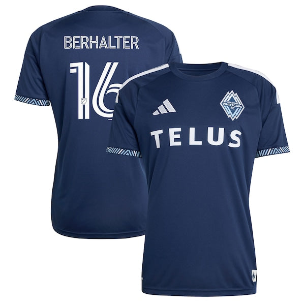 Customized Sebastian Berhalter Vancouver Whitecaps FC 2026 The Coastal Jersey Replica Blue